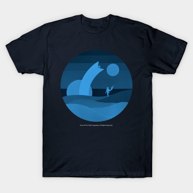 Minimalist Arrakis, Midnight T-Shirt by Dream Artworks